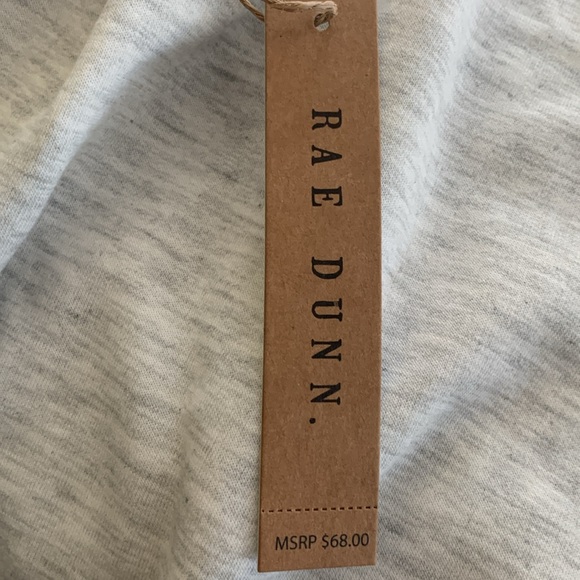 Rae Dunn Women's "PEACE LOVE HOPE" Gray Gallery Sweatshirt Cozy Ankle Socks Set - Picture 10 of 13